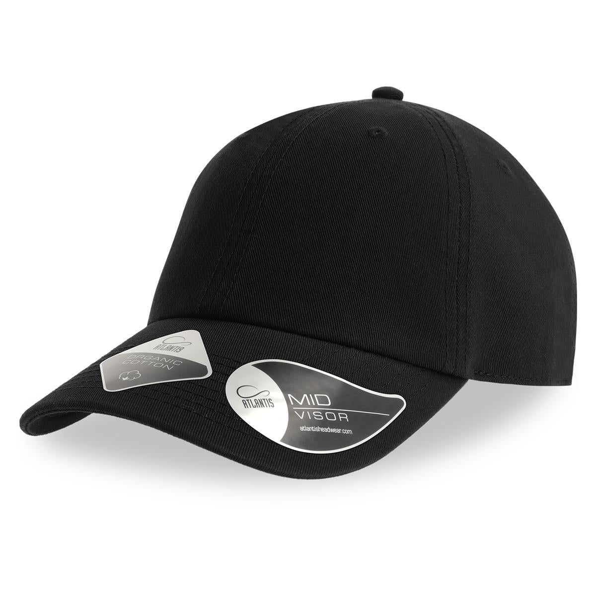 Fraser Organic Dad Hat - Black - Front