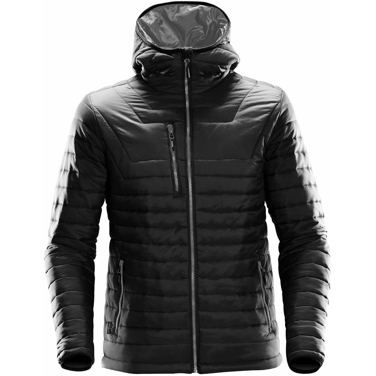 Men's Gravity Thermal Jacket - Black / Charcoal - Front