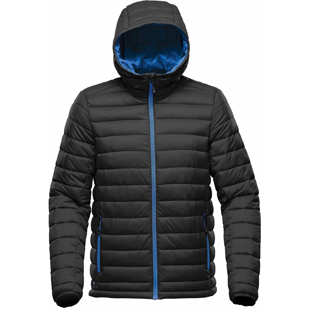 Men's Stavanger Thermal Jacket - Black / Azure Blue - Front
