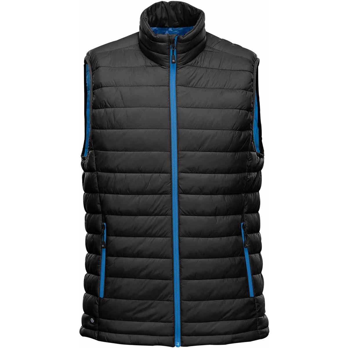 Men's Stavanger Thermal Vest - Black / Azure Blue - Front