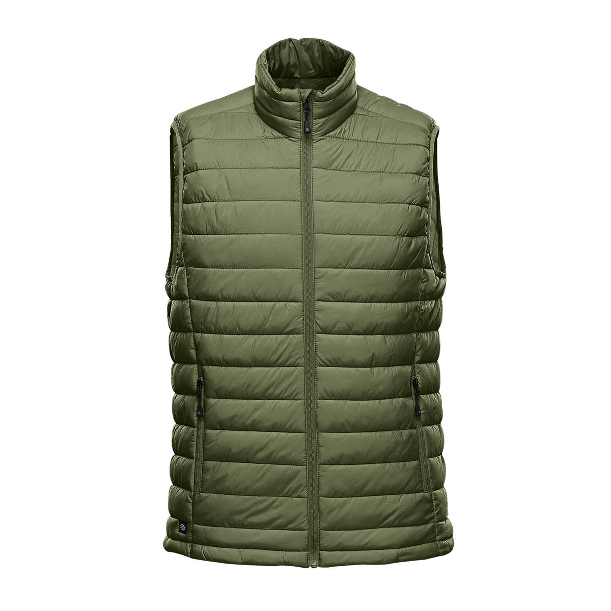 Men's Stavanger Thermal Vest - Sage Green / Graphite - Front