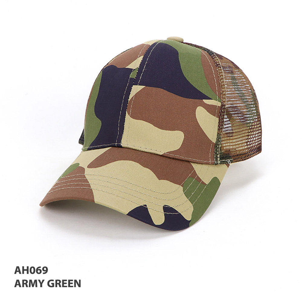 Cammo 6-Panel Cap – Grace Collection AH069