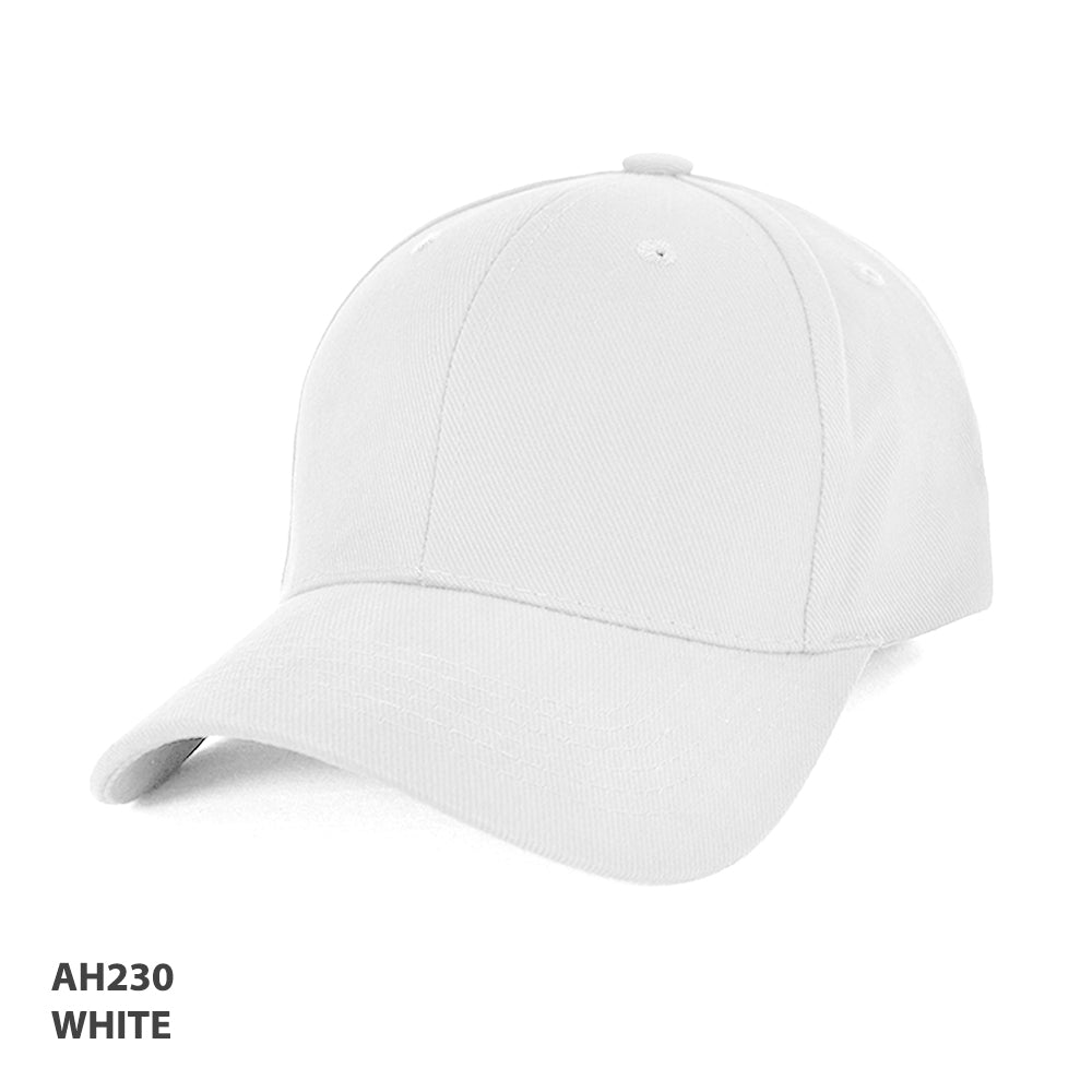 Heavy Brushed Cotton Cap - White