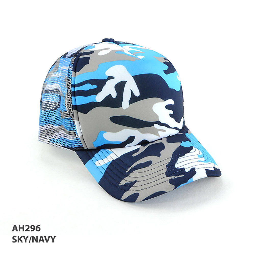 Camouflage Trucker Mesh Cap – Grace Collection AH296