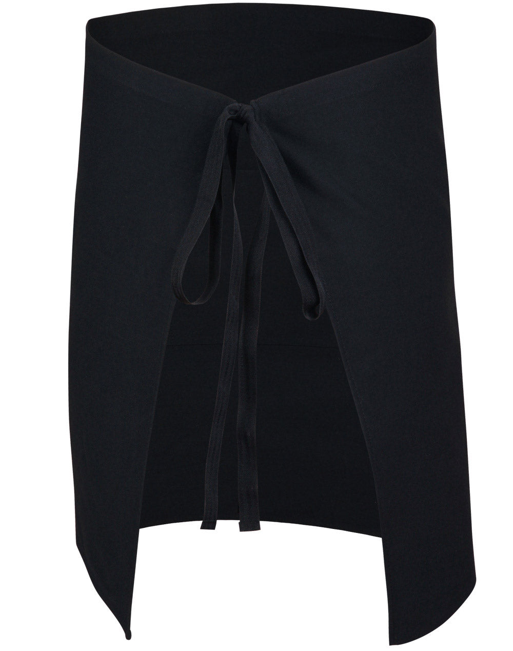 Short Waist Apron - Black - Back