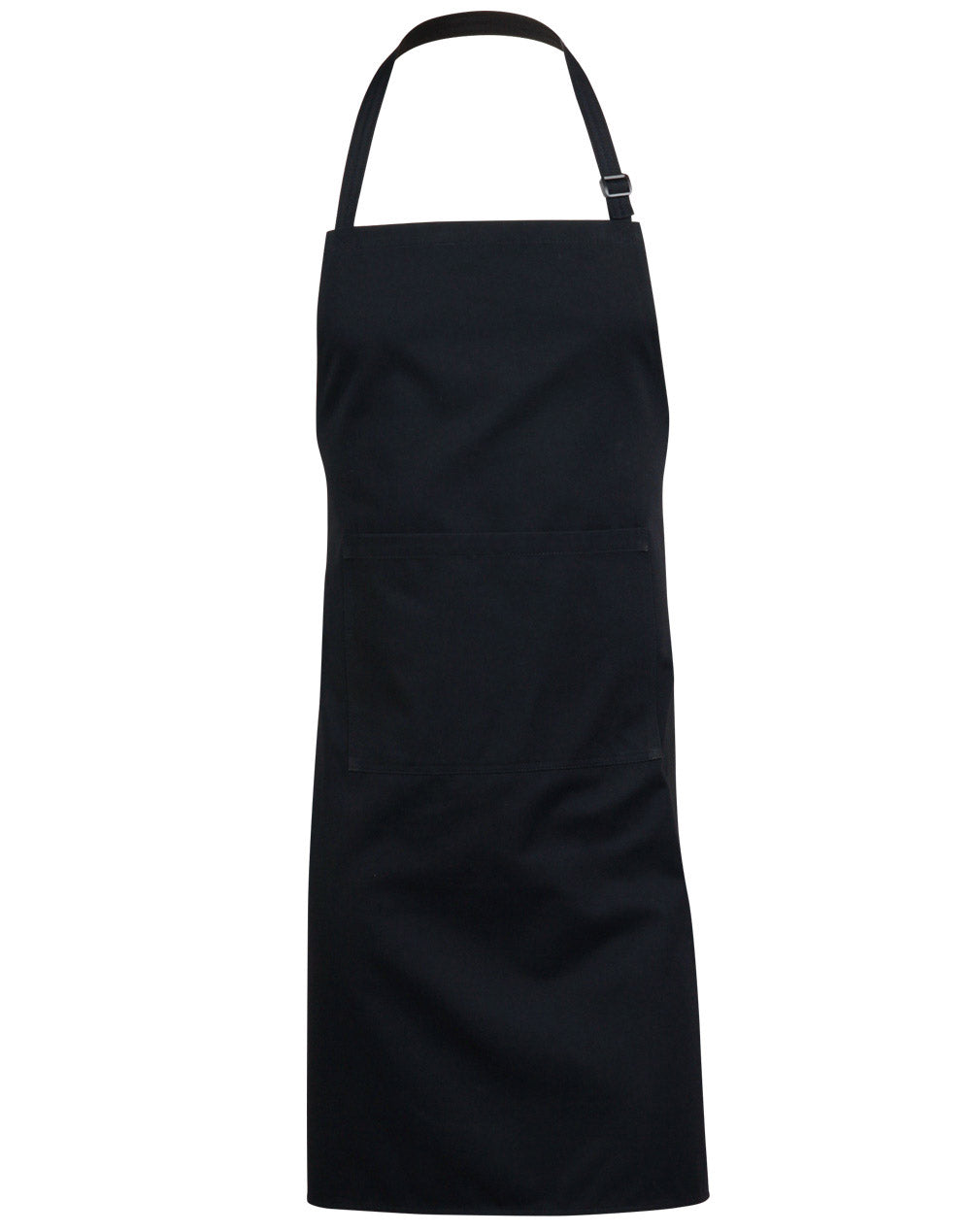 Bib Apron - Black - Front