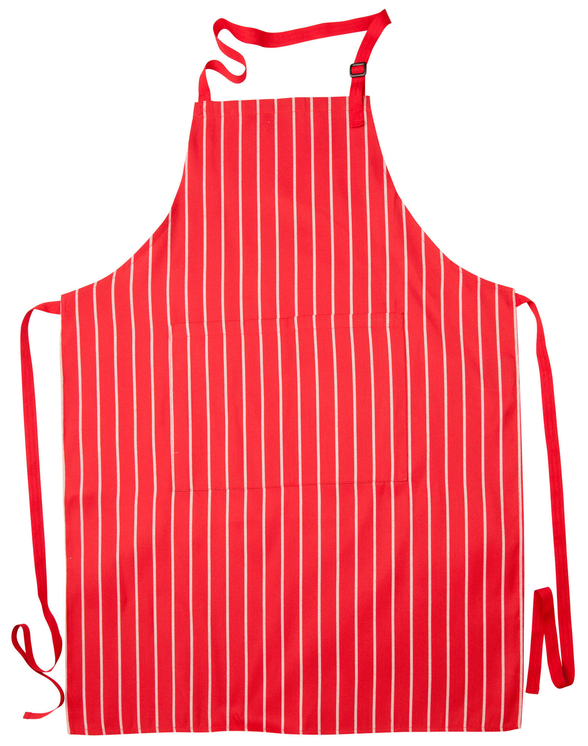 Bib Stripe Apron - Red/White - View