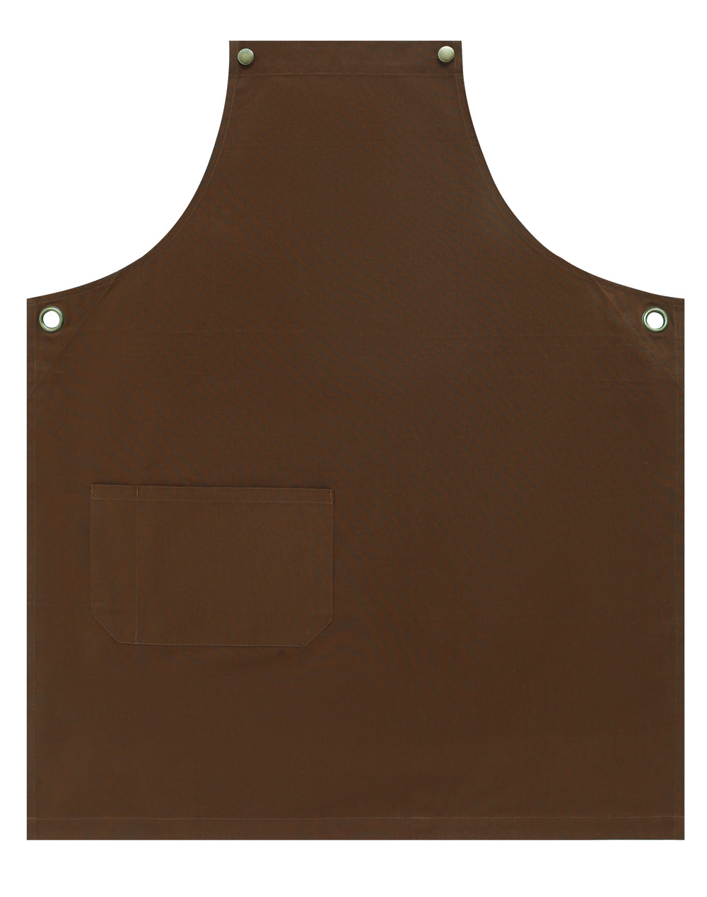 Brunswick Bib Apron - Walnut - Front