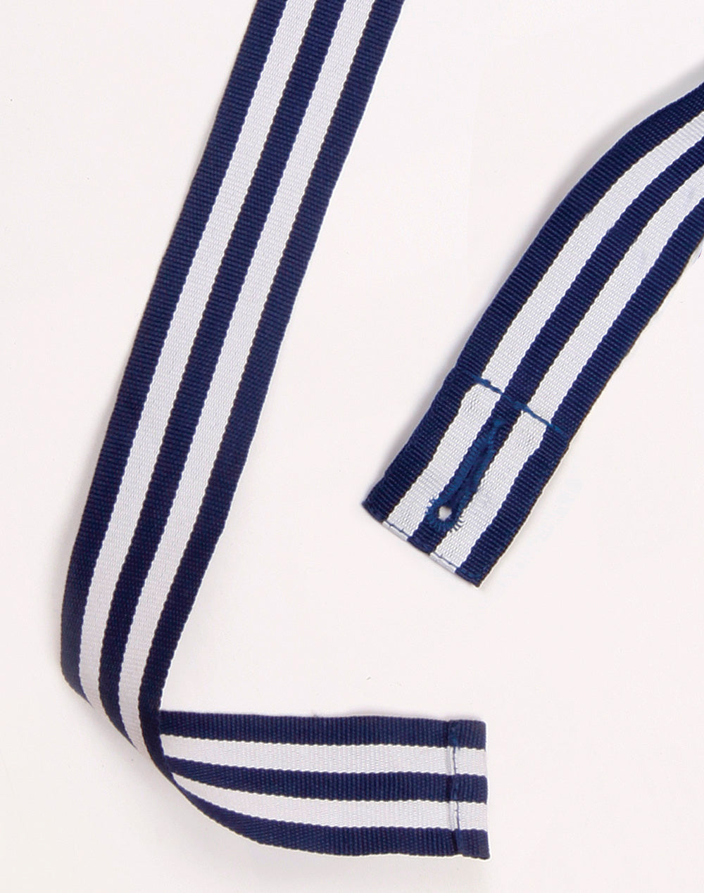 Changeable Two Tone Apron Straps - Navy/White - Front