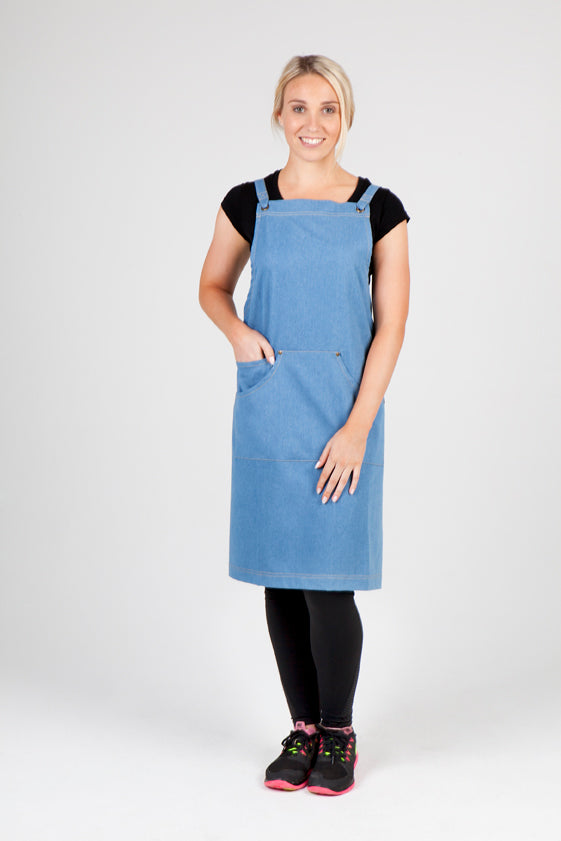 Full Body Cotton/Denim Apron - view