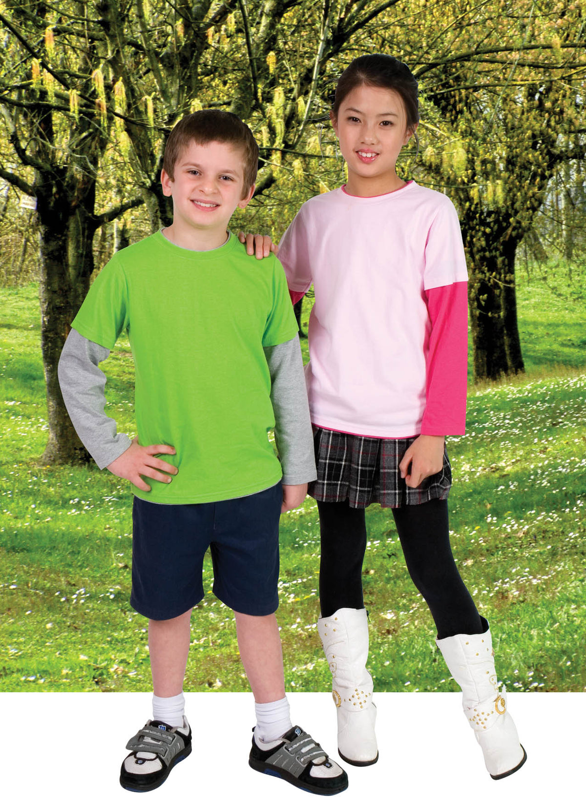 Kid's Double Sleeve T-shirt - view
