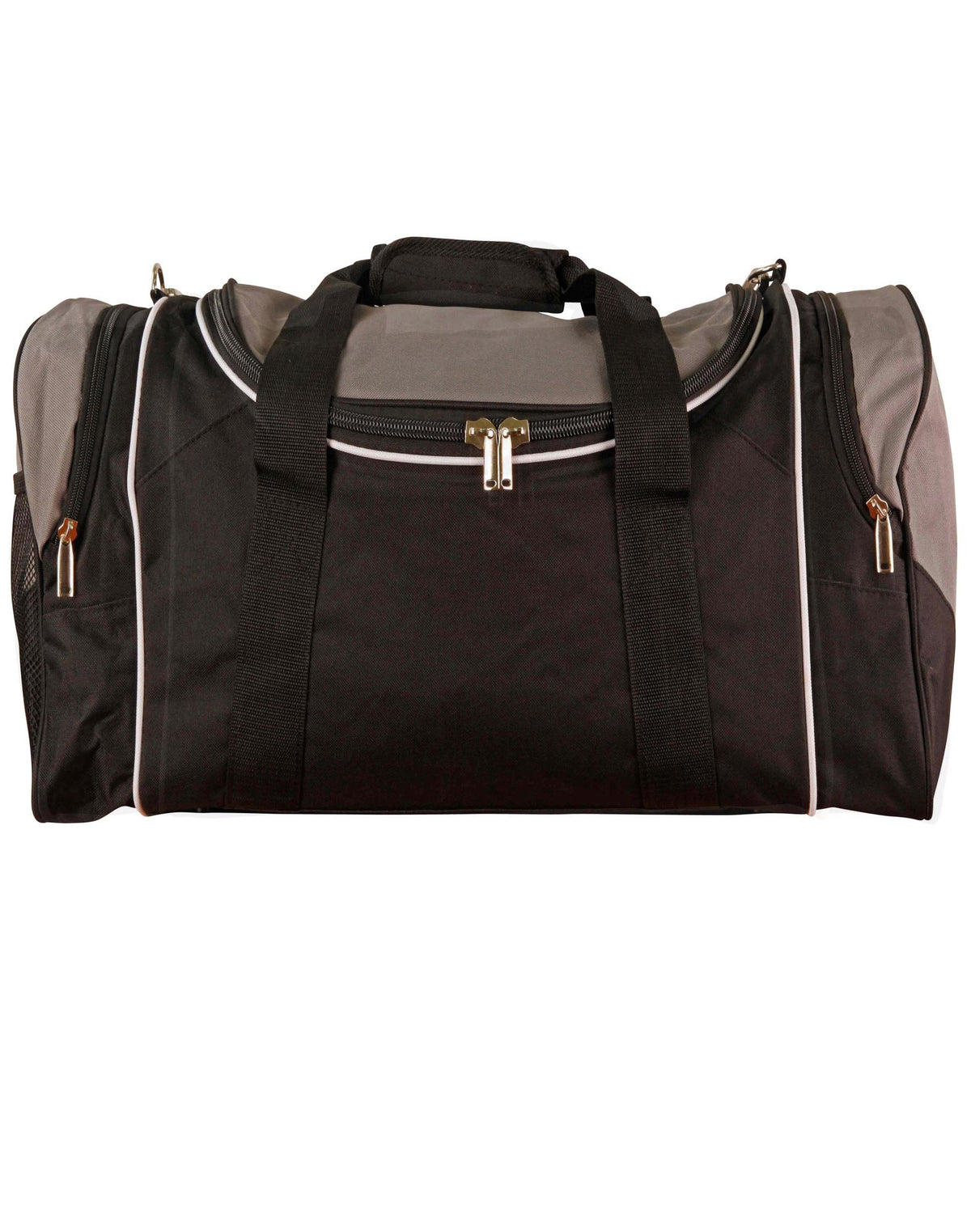 Winner Sports/ Travel Bag - Black/White/Grey - Front