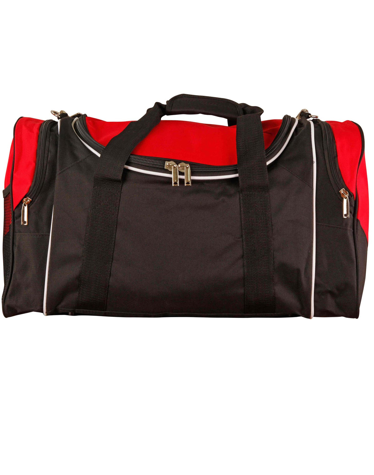 Winner Sports/ Travel Bag - Black/White/Red - Front