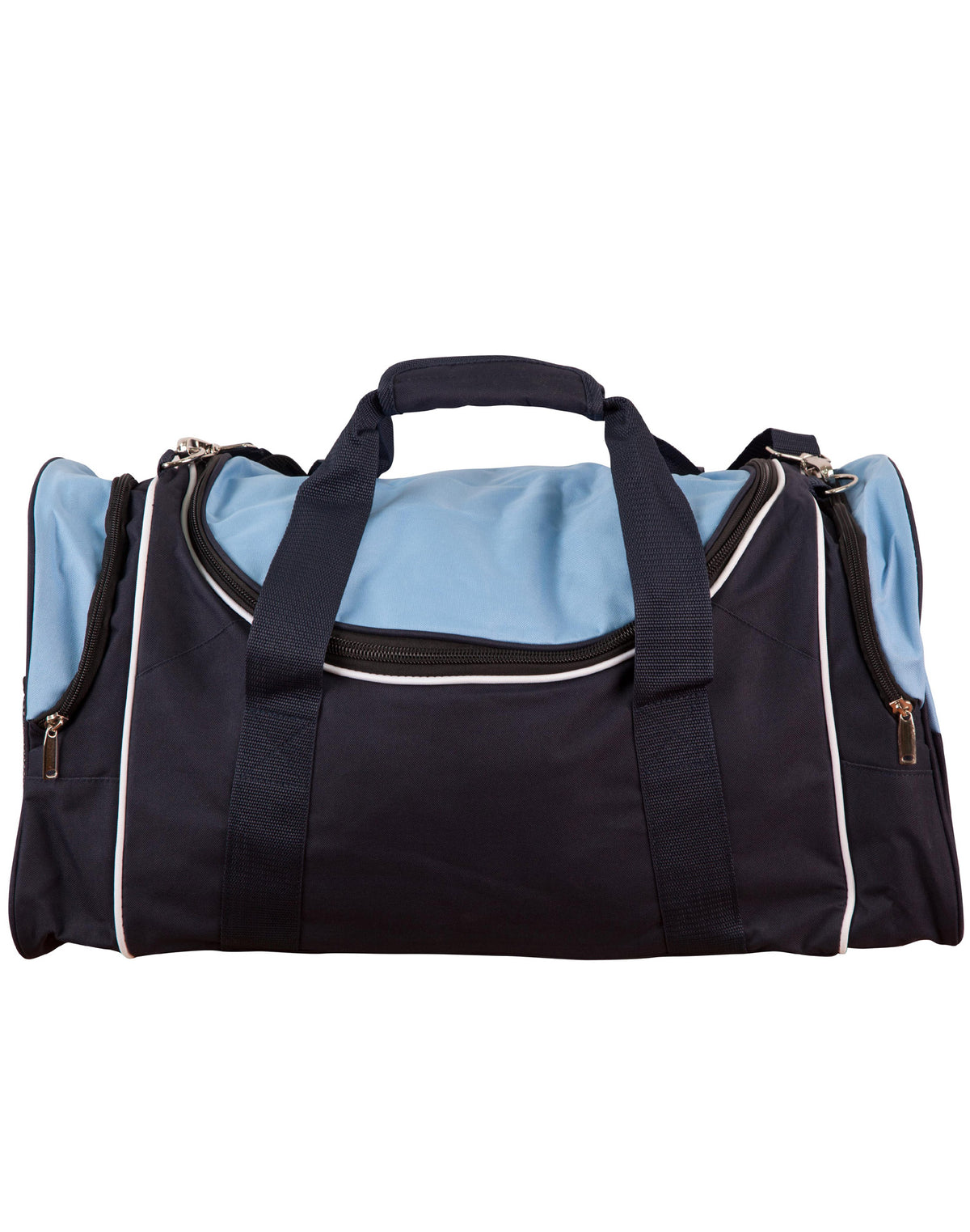 Winner Sports/ Travel Bag - Navy/White/Skyblue - Front