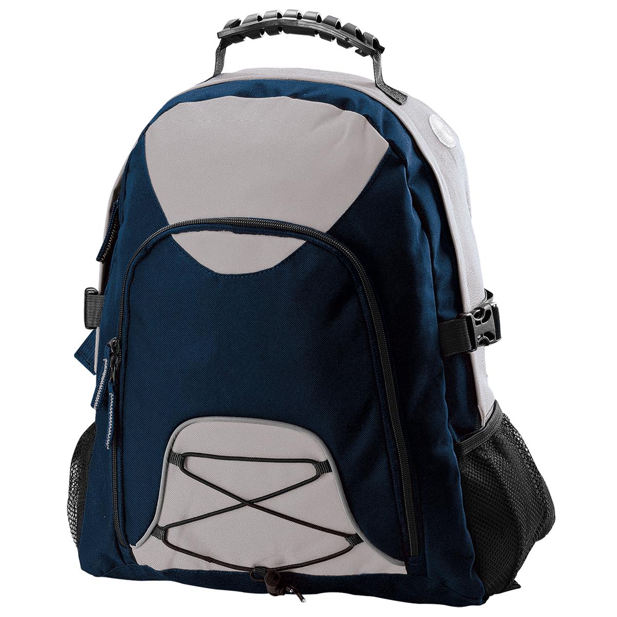 Climber Backpack - Silver / Navy - Front