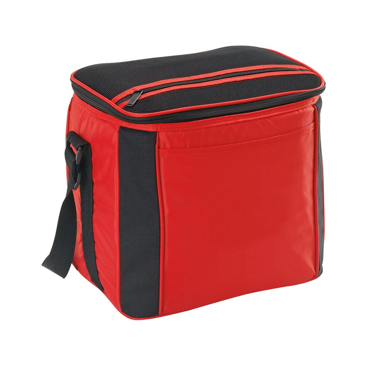 Large Cooler Bag - Black / Red - Front
