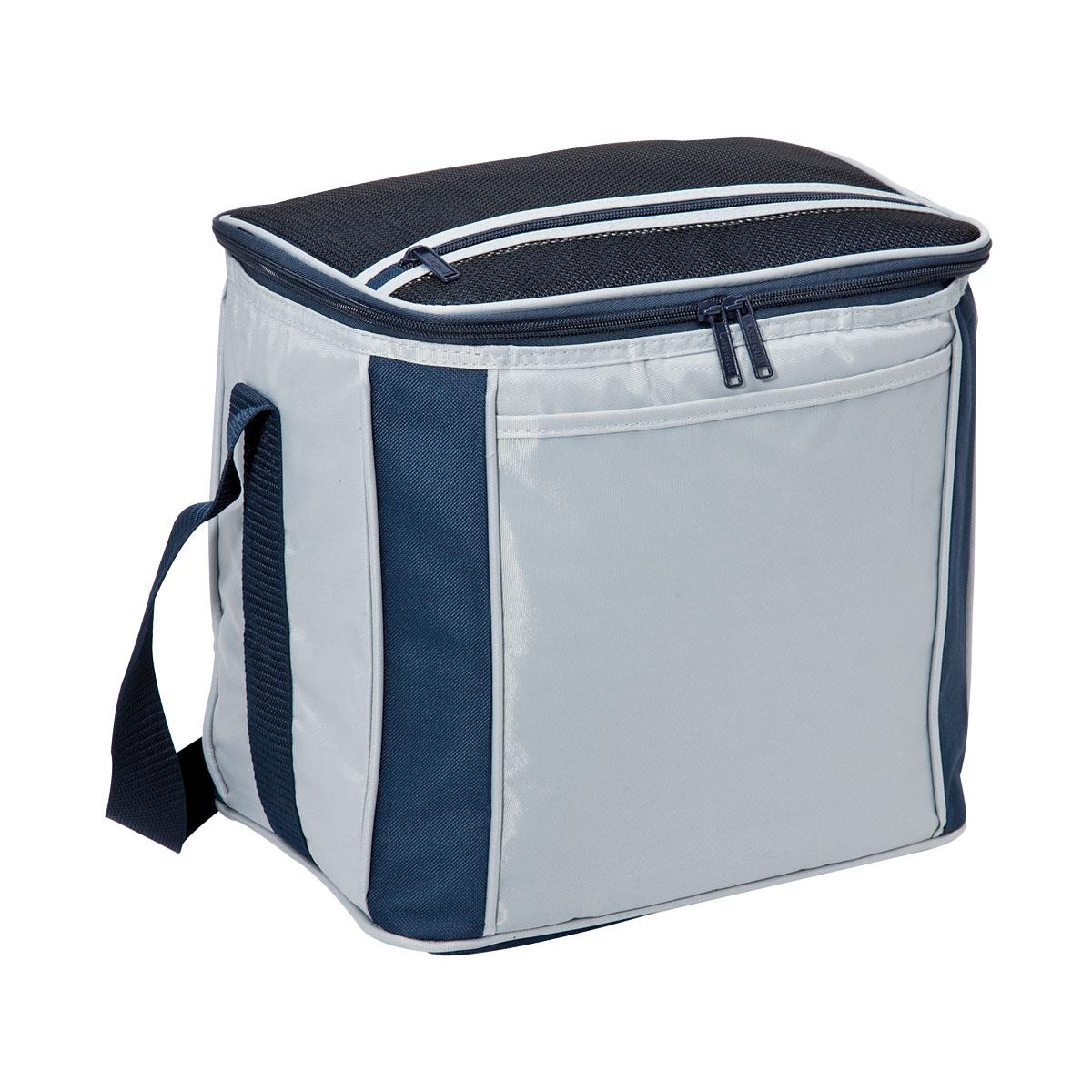Large Cooler Bag - Navy / Silver - Front