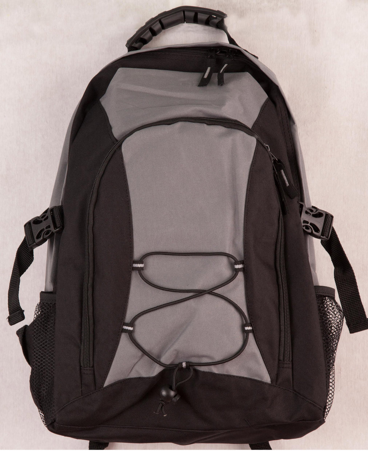 Smartpack Backpack - Black/Grey - Front
