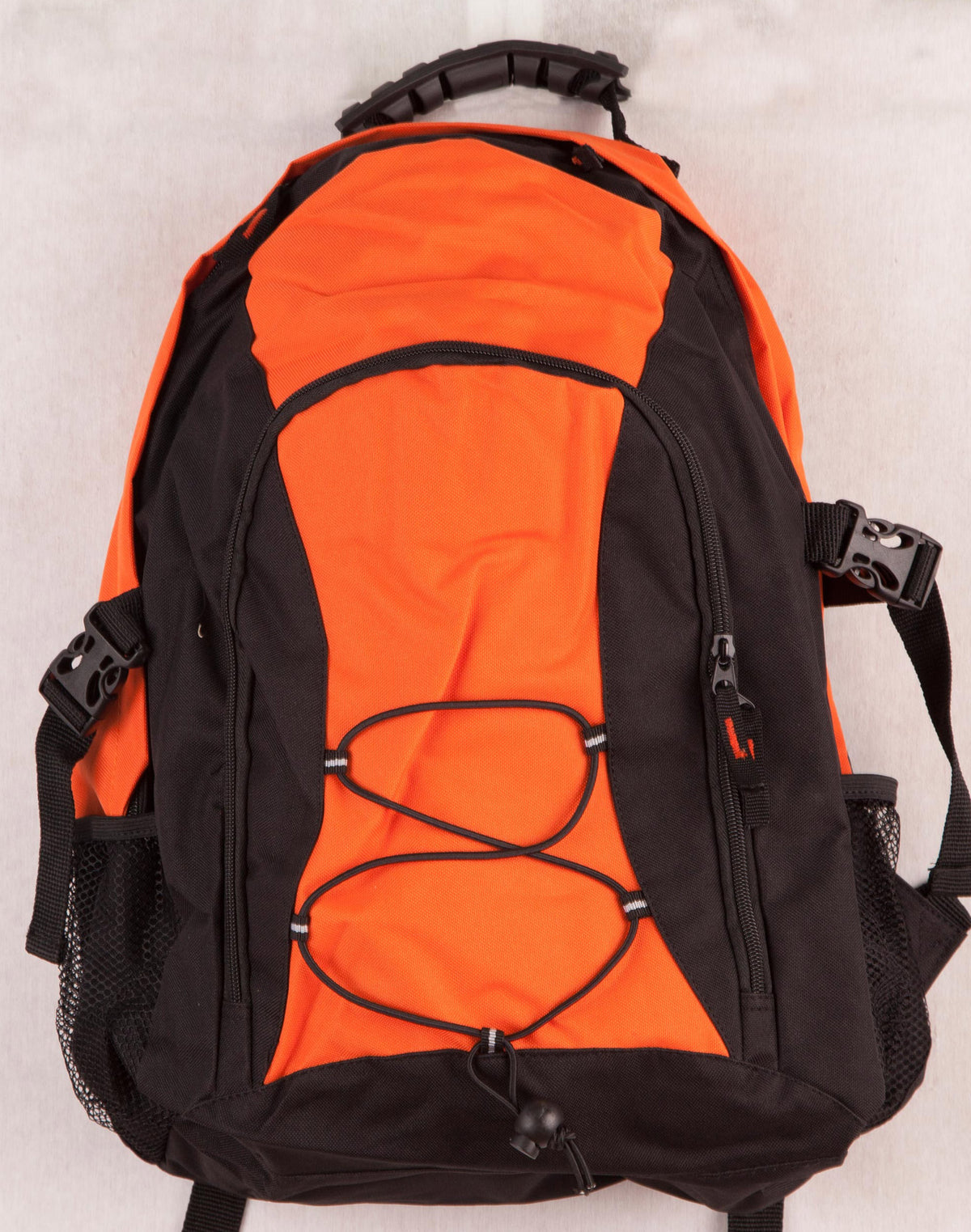 Smartpack Backpack - Black/Orange - Front