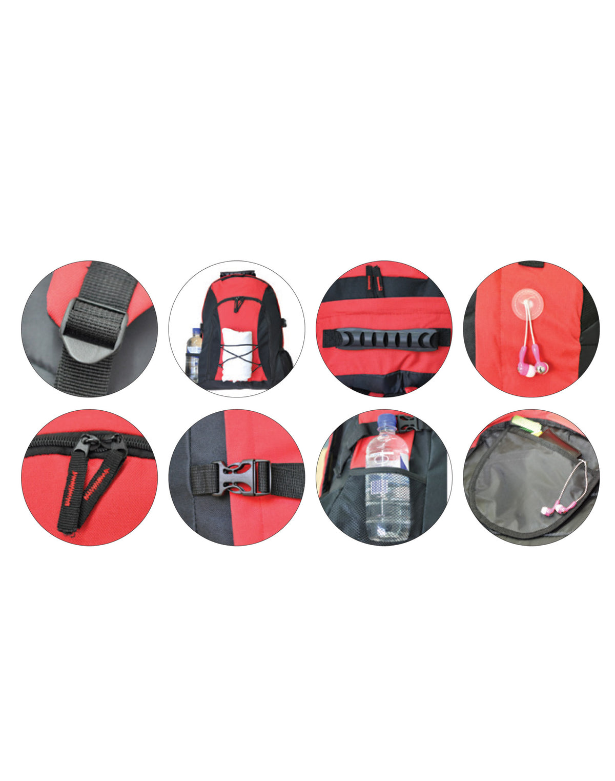 Smartpack Backpack - Black/Red - View