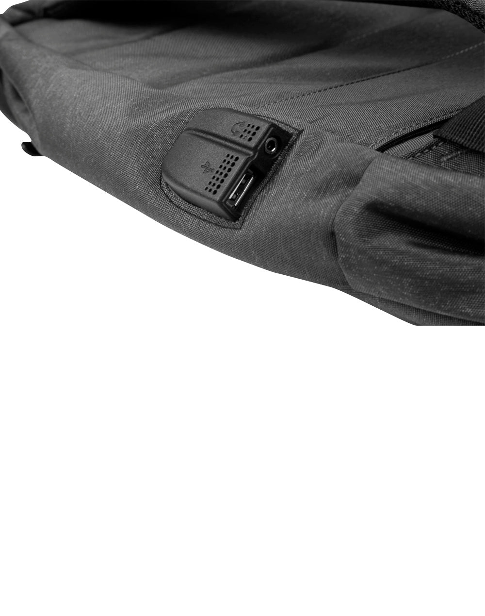 Executive Heather Backpack - Marl Charcoal - View