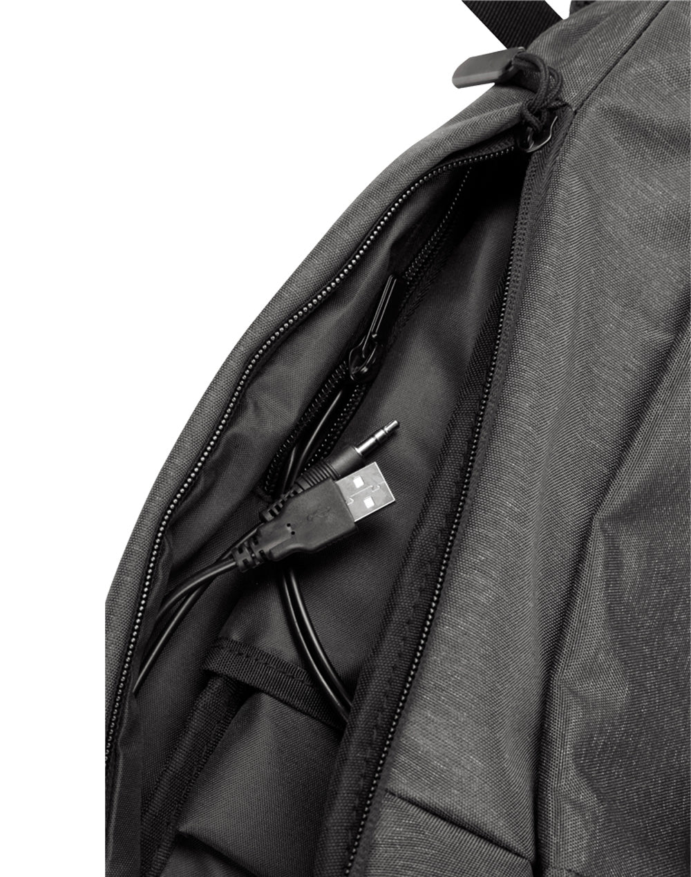 Executive Heather Backpack - Marl Charcoal - View