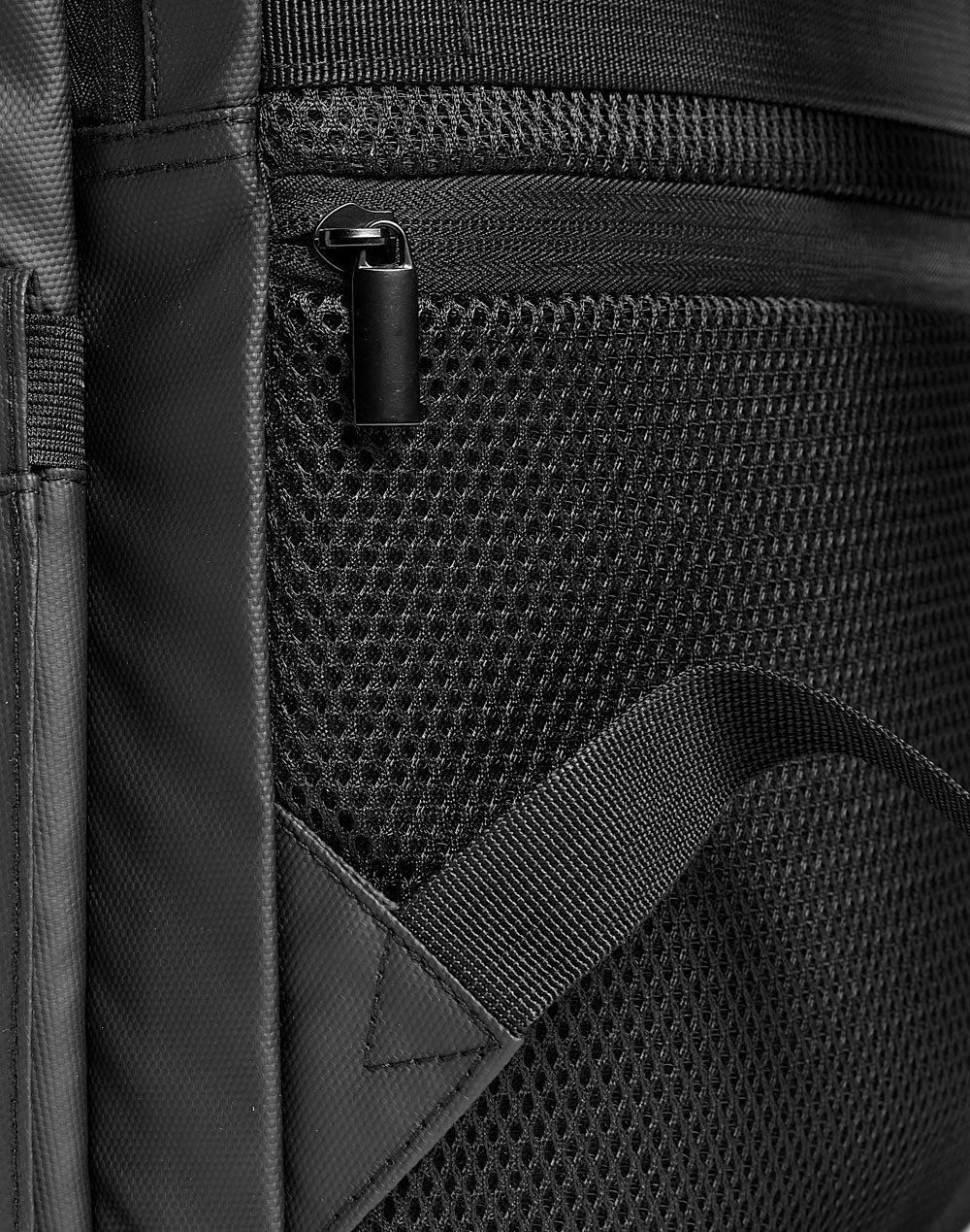 Elite PU Backpack - Black - Back