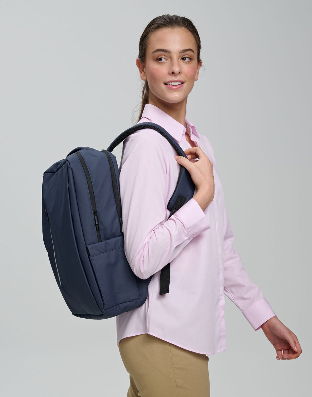 Elite PU Backpack - Navy - View