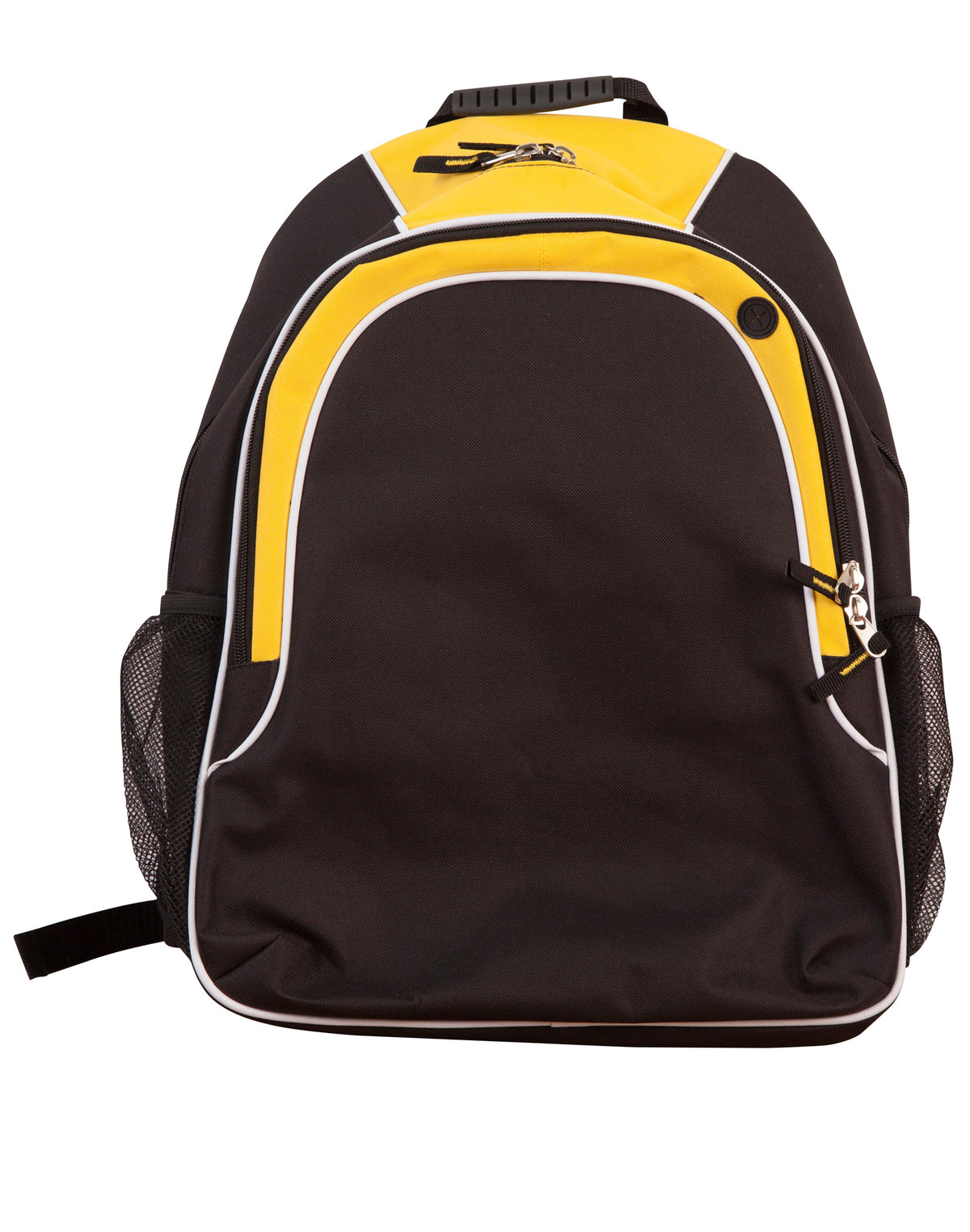 Winner Backpack - Black/White/Gold - Front