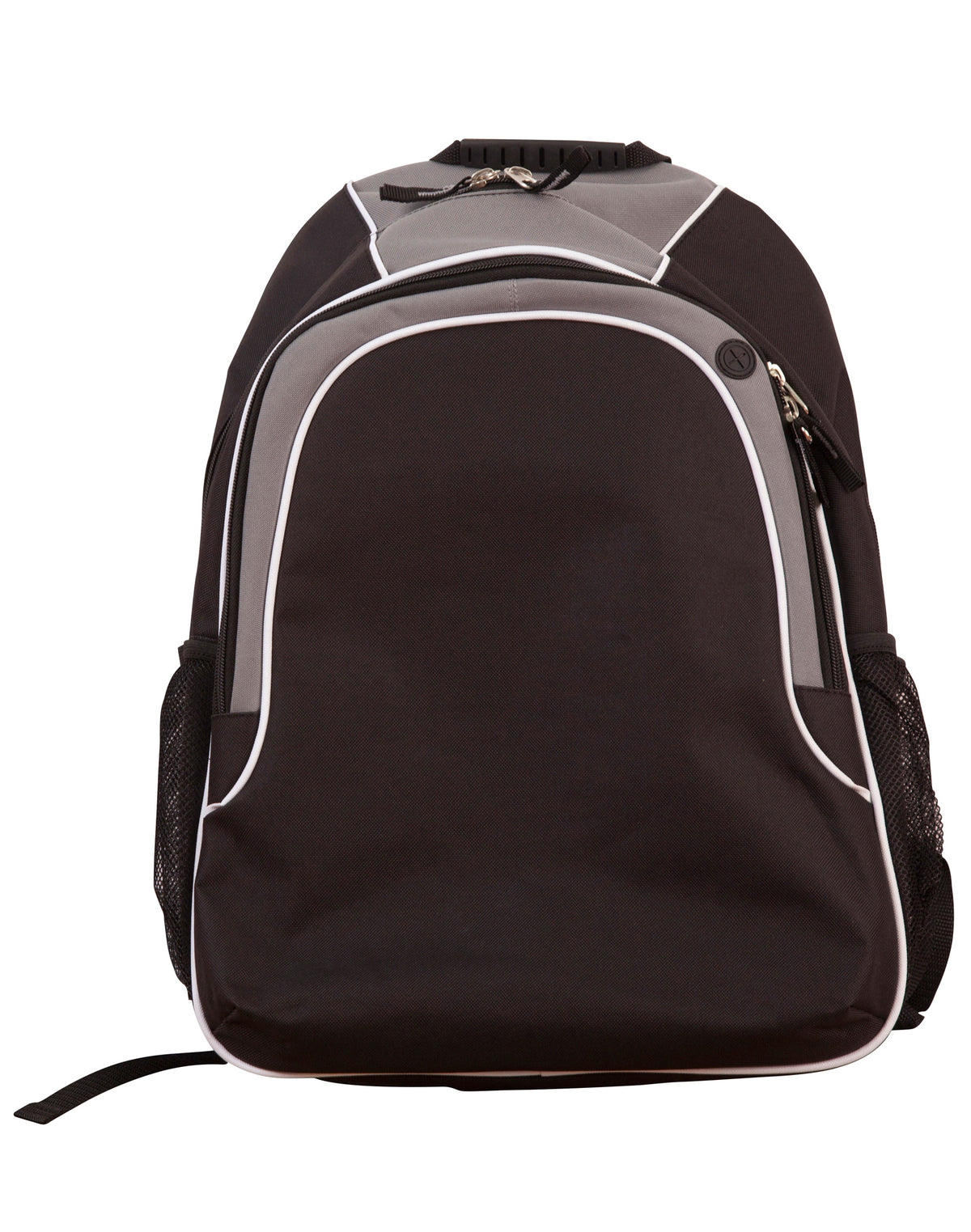 Winner Backpack - Black/White/Grey - Front