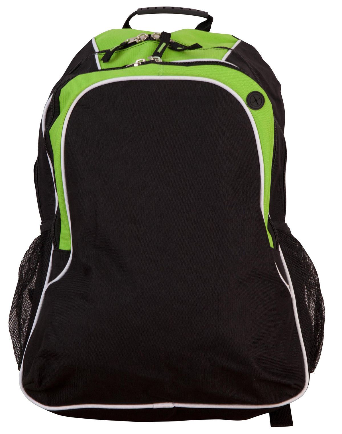 Winner Backpack - Black/White/Lime - Front