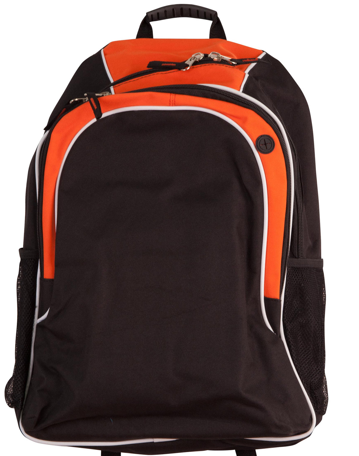 Winner Backpack - Black/White/Orange - Front