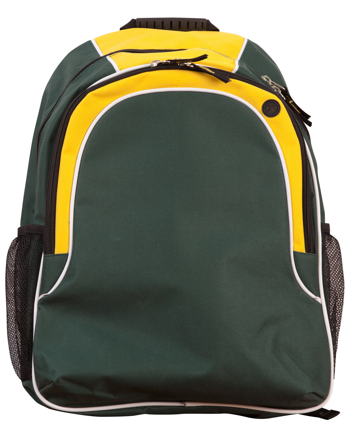 Winner Backpack - Bottle/White/Gold - Front