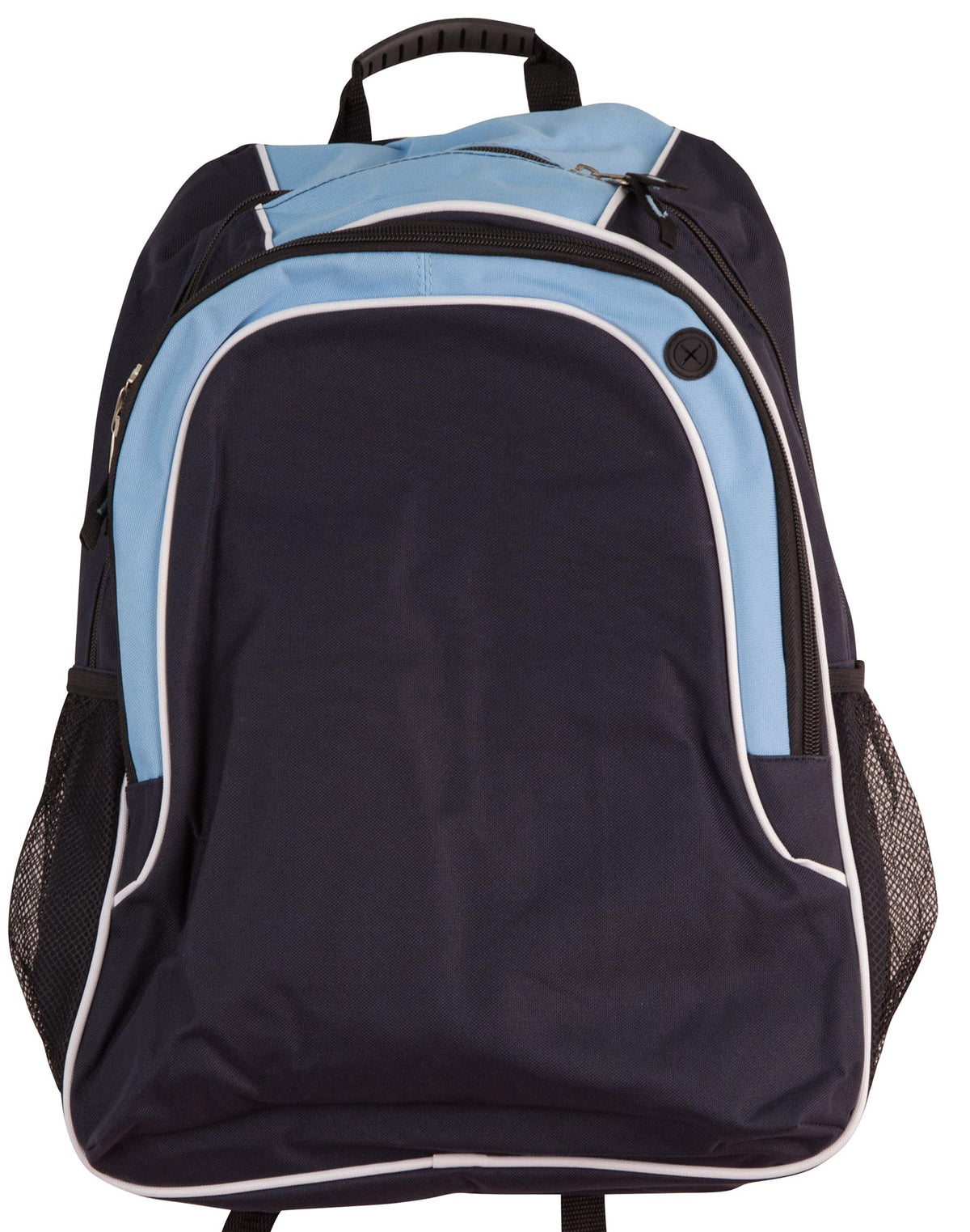 Winner Backpack - Navy/White/Skyblue - Front