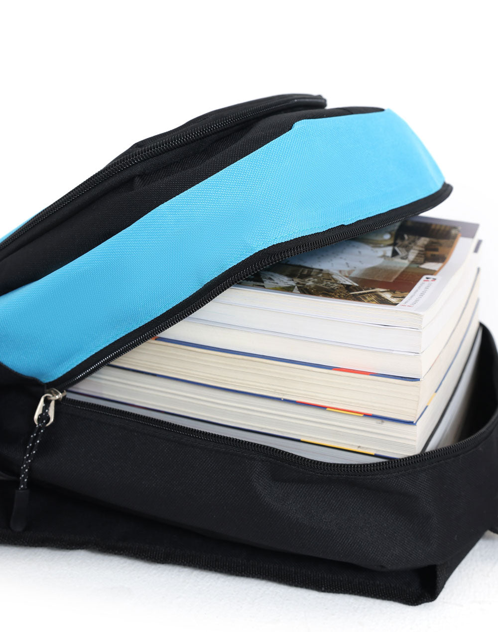 Iconic Promo Backpack - Black/Cyan - View