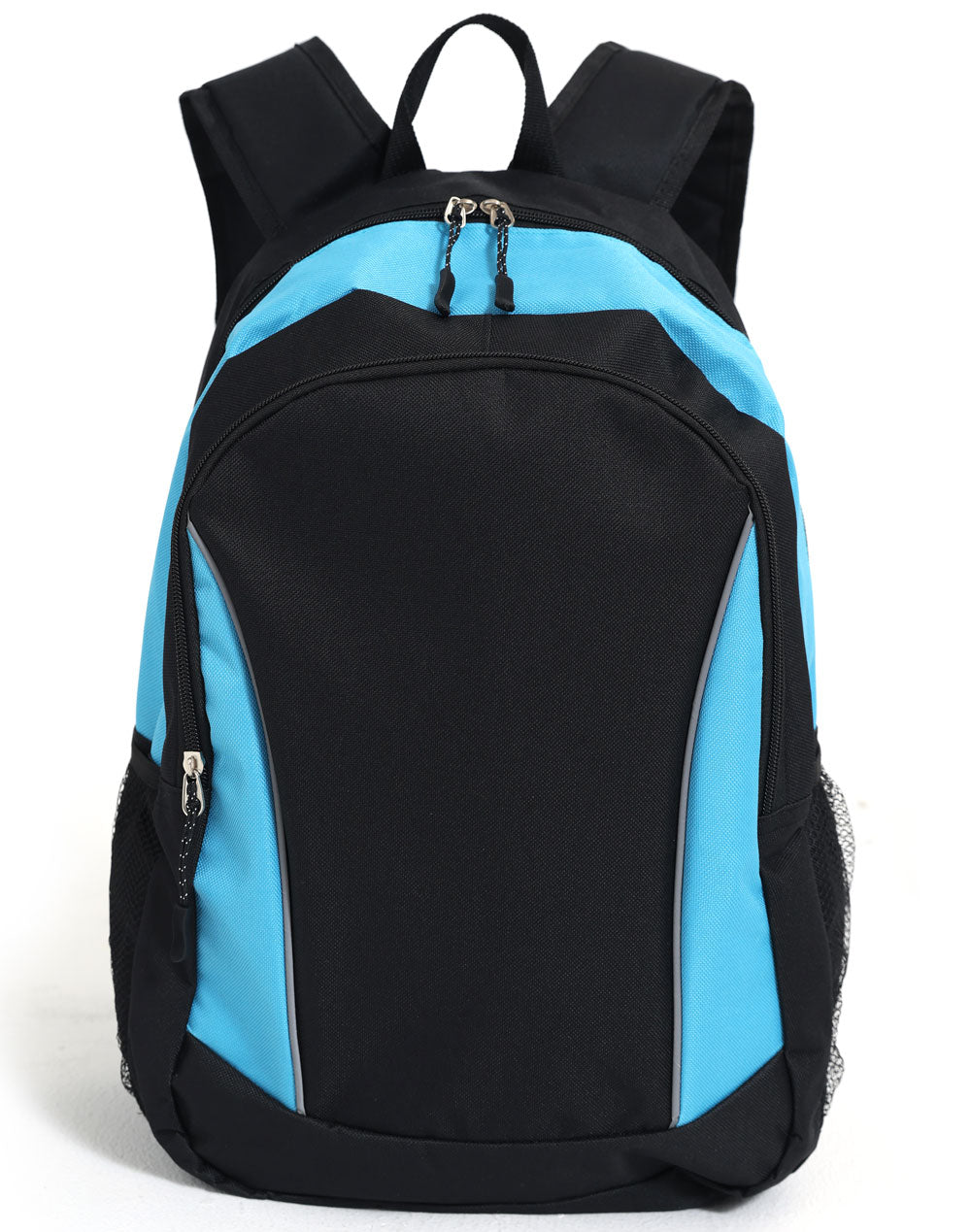 Iconic Promo Backpack - Black/Cyan - Front
