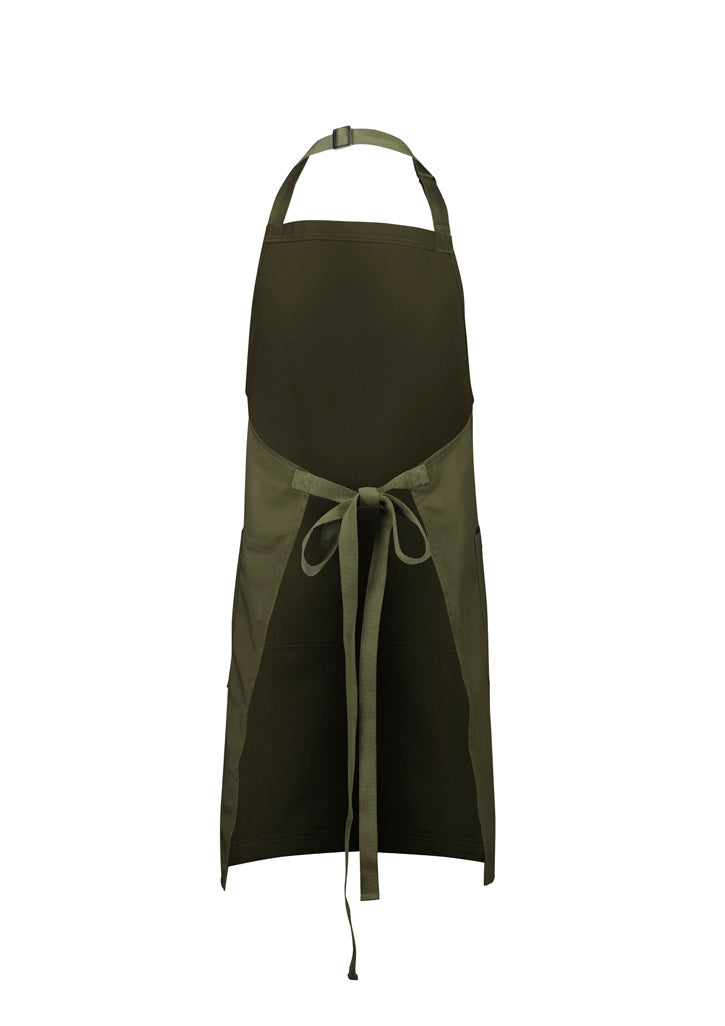 Barley Apron - Olive - Back