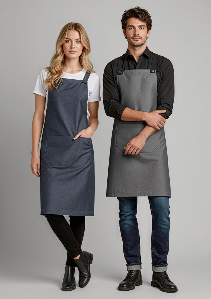 Urban Bib Apron - Slate - Model
