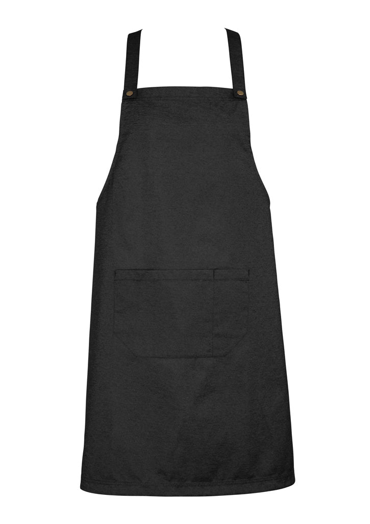 Urban Bib Apron - Black - Front