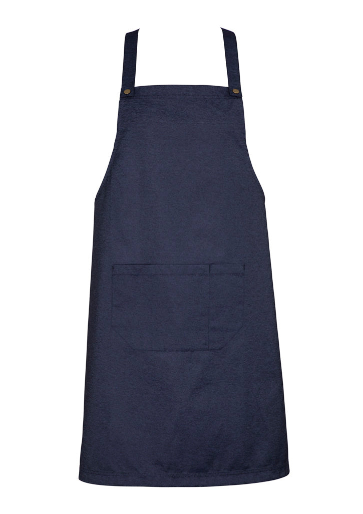 Urban Bib Apron - Denim - Front
