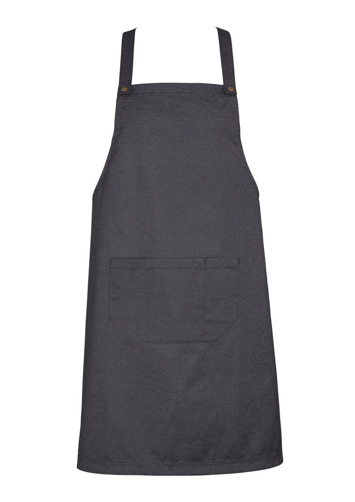 Urban Bib Apron - Slate - Front