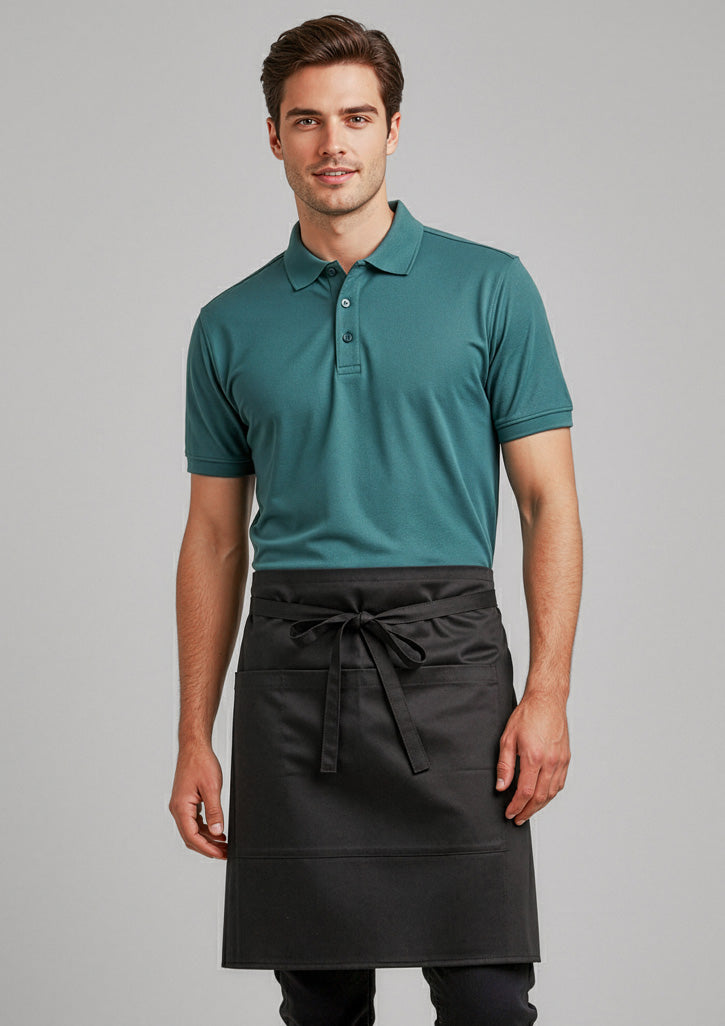 Short Waisted Apron - Black - Model