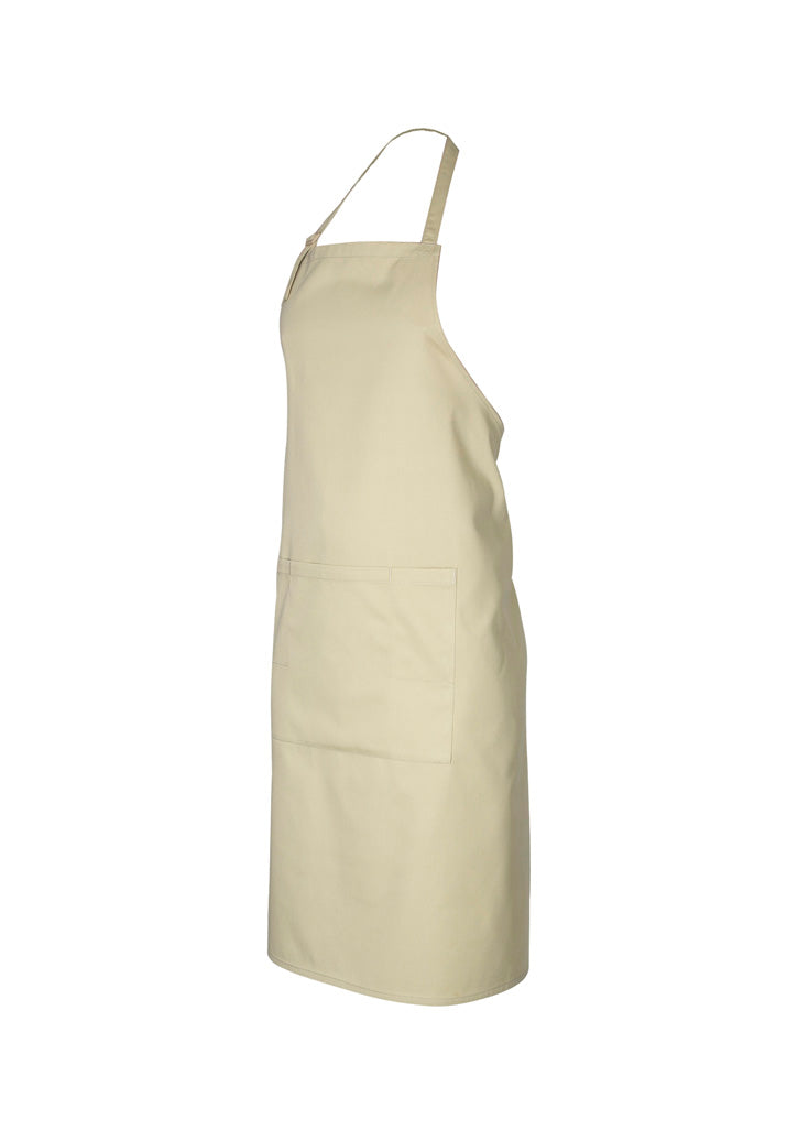 Bib Apron - Stone - Front