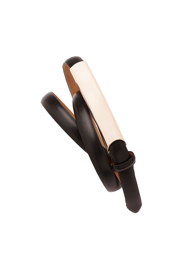 Slimline Womens Belt - Black - Back