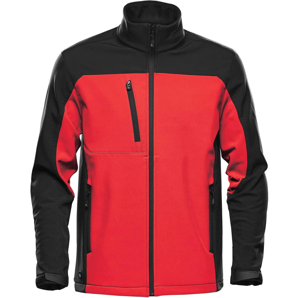 Men's Cascades Softshell - Bright Red / Black - Front