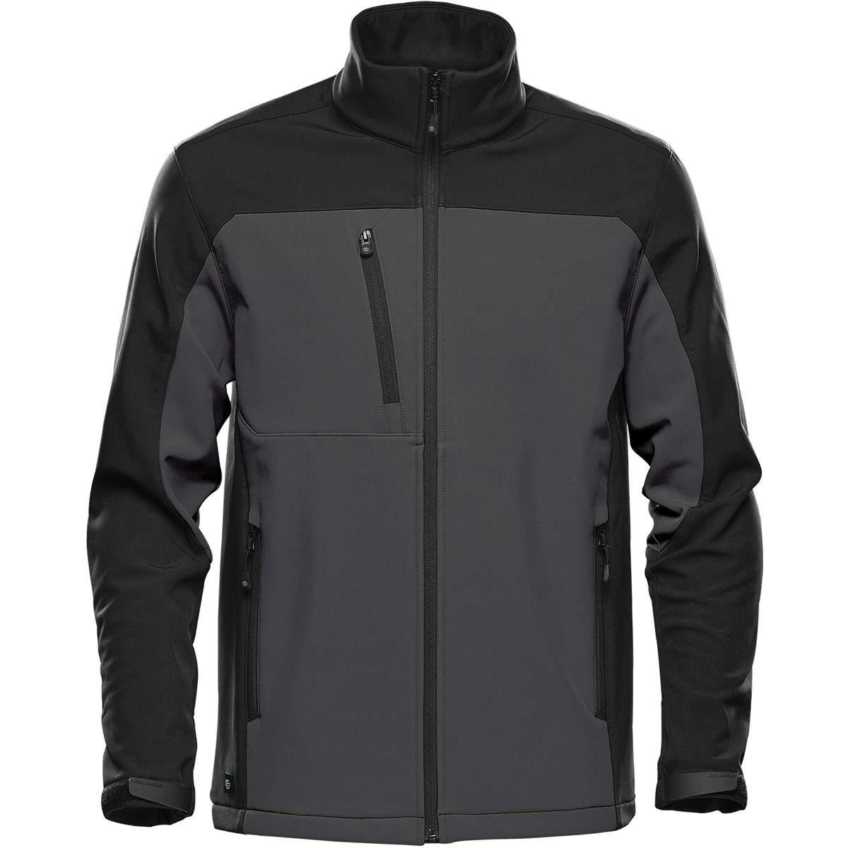 Men's Cascades Softshell - Dolphin / Black - Front