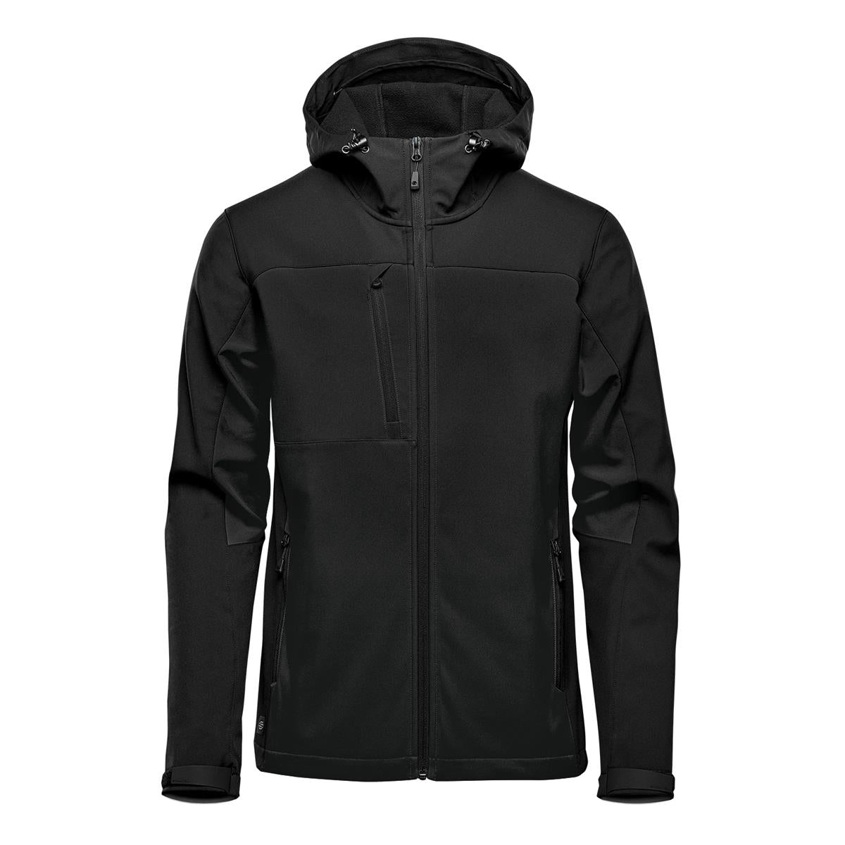 Men's Cascades Hooded Softshell - Black / Black - Front