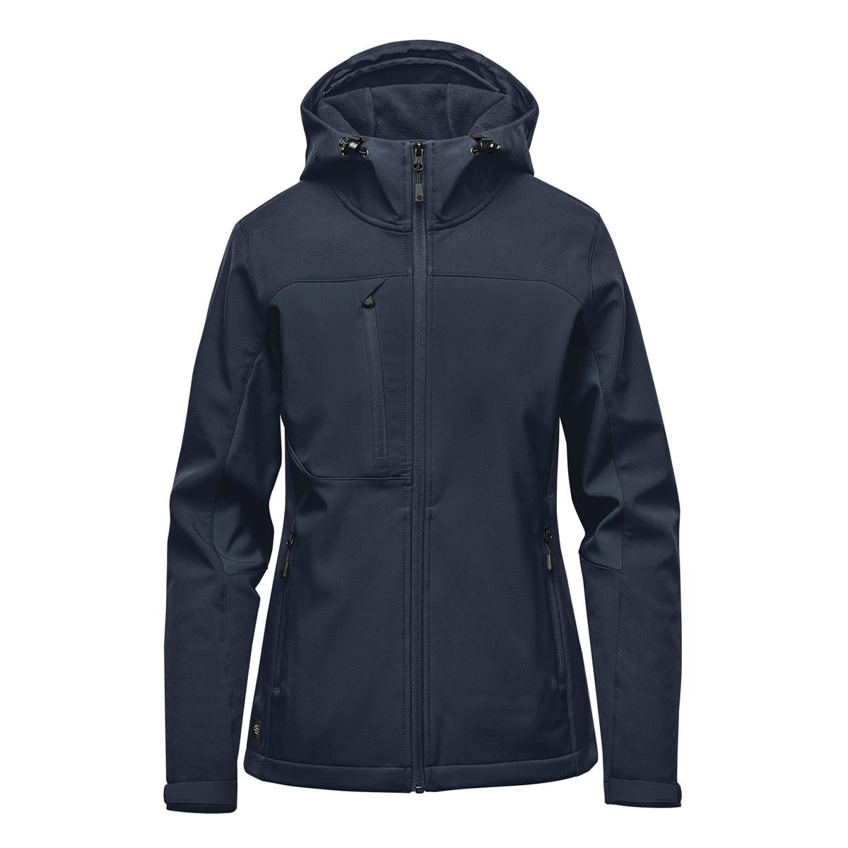 Women's Cascades Hooded Softshell - Navy / Navy - Front