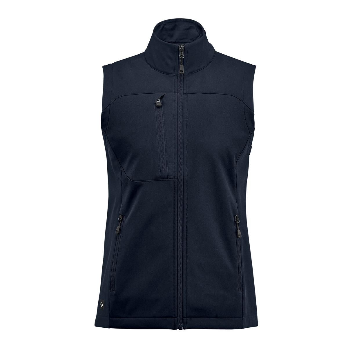 Women's Cascades Softshell Vest - Navy / Navy - Front