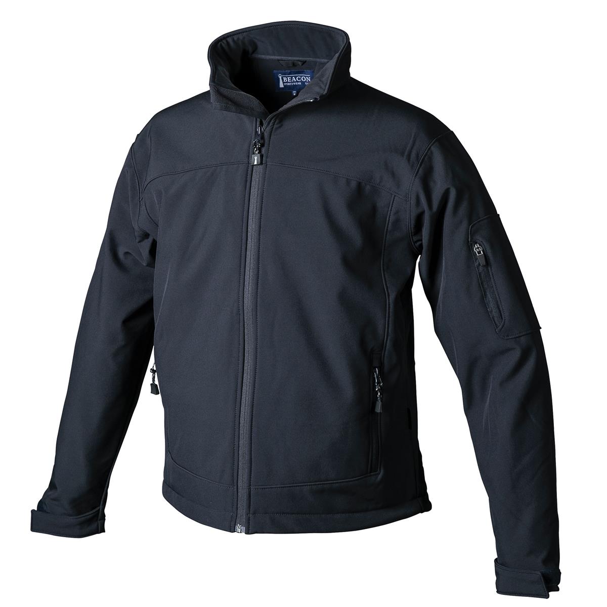 Perkins Men's Softshell Jacket - Navy - Front